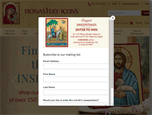Tablet Screenshot of monasteryicons.com